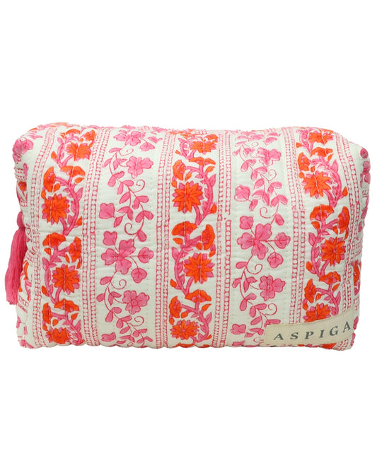 WASH BAG | BOTANICAL ORANGE (MEDIUM)