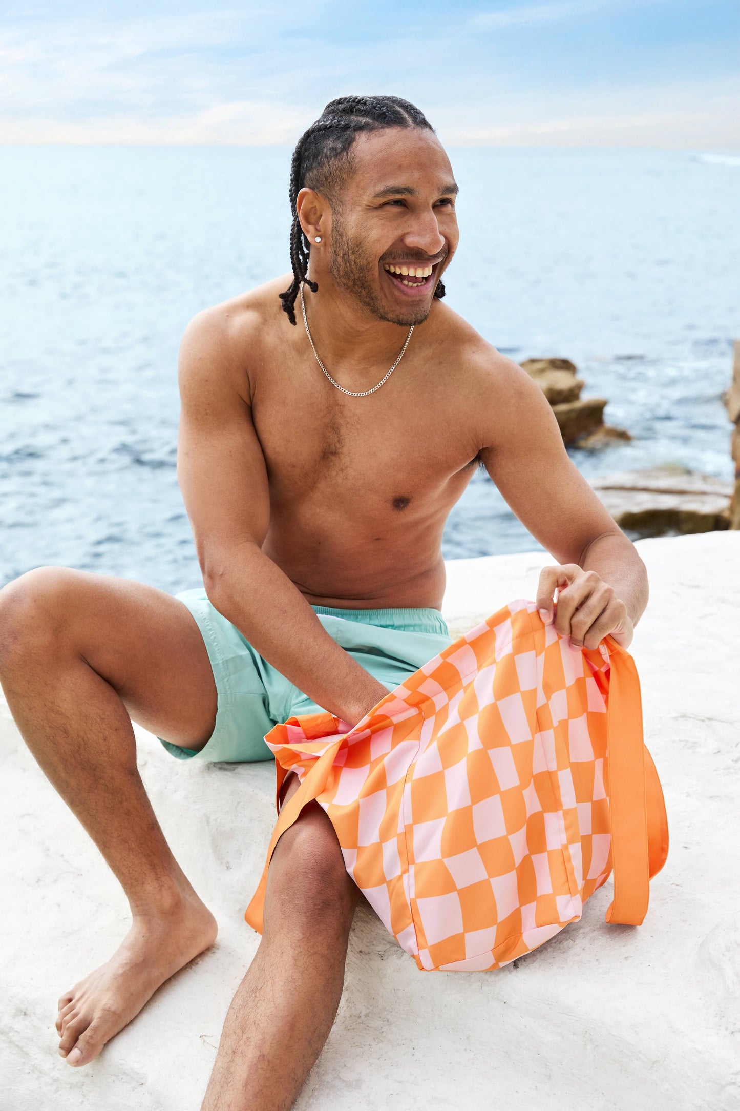 BEACH / EVERYDAY TOTE | GROOVY CHECK