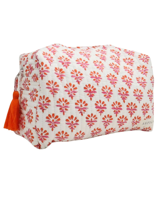 WASH BAG | HOT CORAL (MEDIUM)