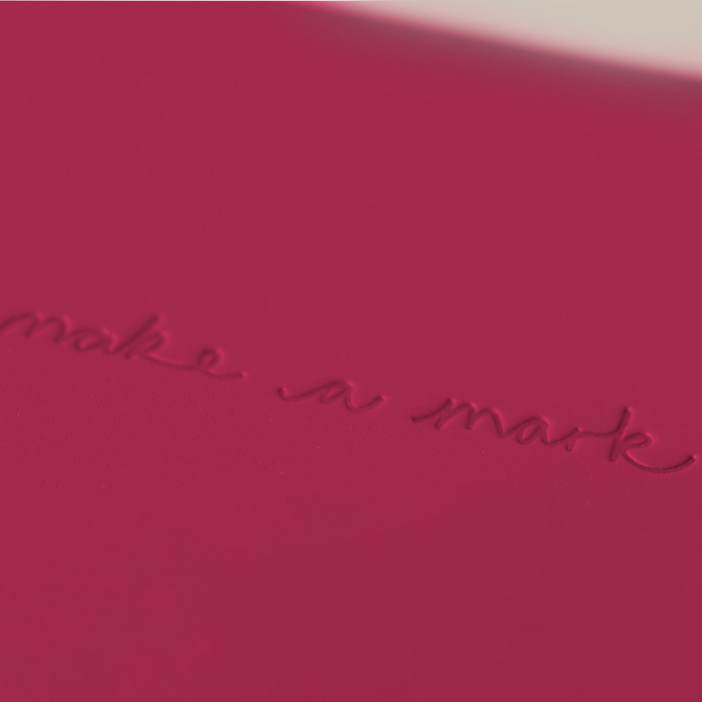 RECYCLED LEATHER 'MAKE A MARK' A5 NOTEBOOK | RASPBERRY PINK