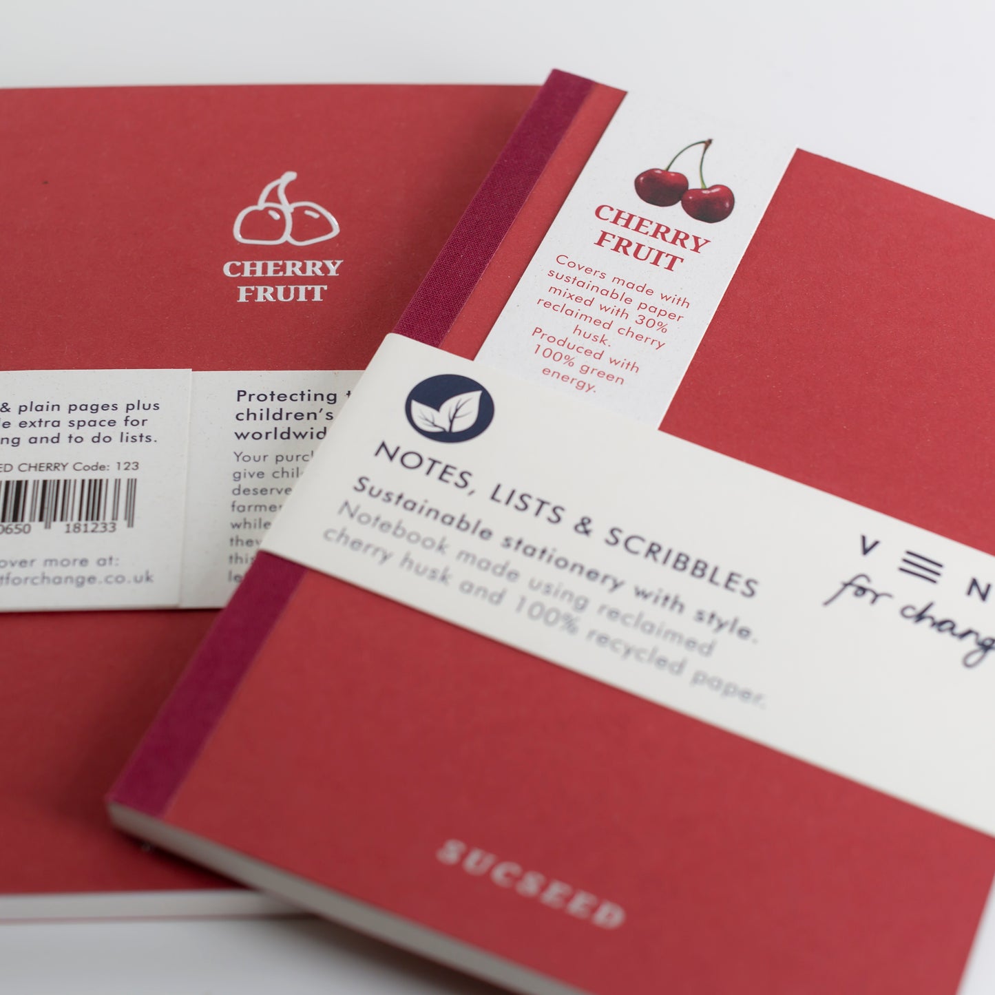 SUCSEED A5 NOTEBOOK | CHERRY HUSK