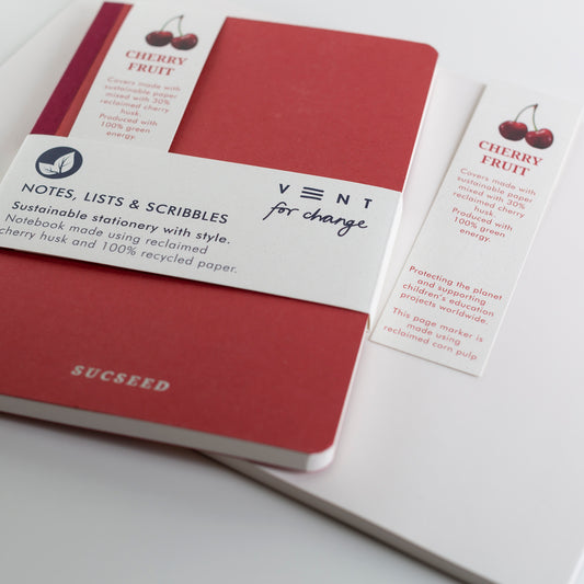 SUCSEED A5 NOTEBOOK | CHERRY HUSK