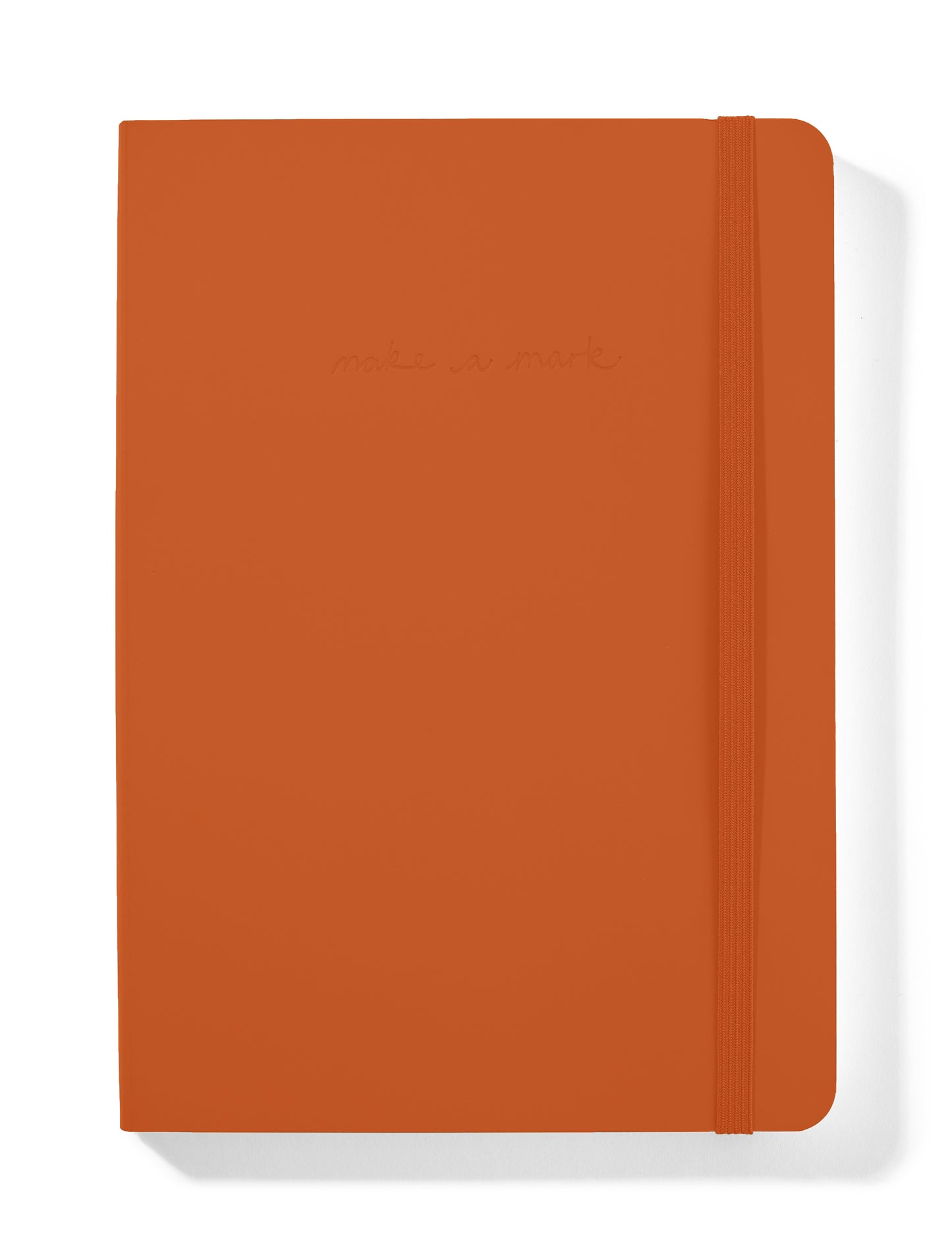 RECYCLED LEATHER 'MAKE A MARK' A5 NOTEBOOK | ORANGE