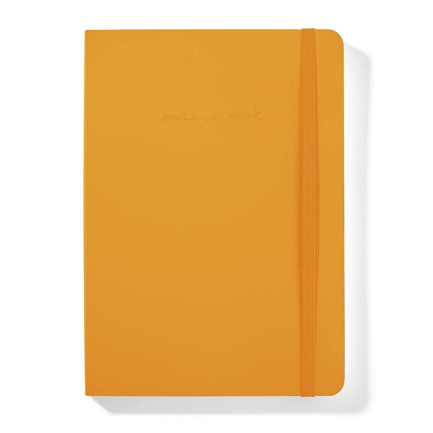 RECYCLED LEATHER 'MAKE A MARK' A5 NOTEBOOK | YELLOW