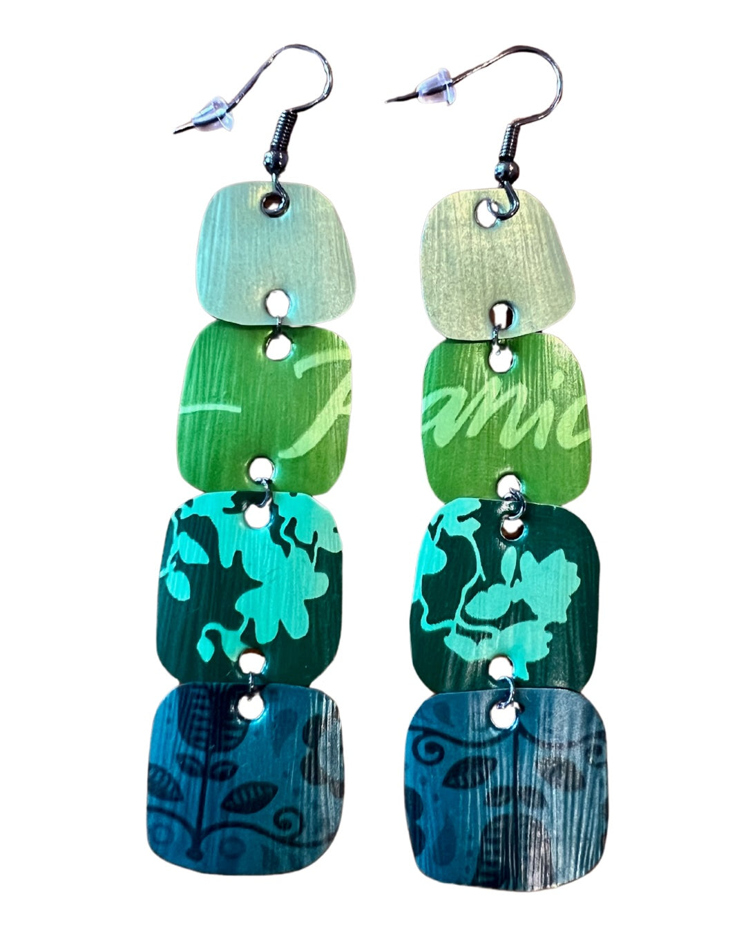 HANDCRAFTED STATEMENT EARRINGS | GREEN