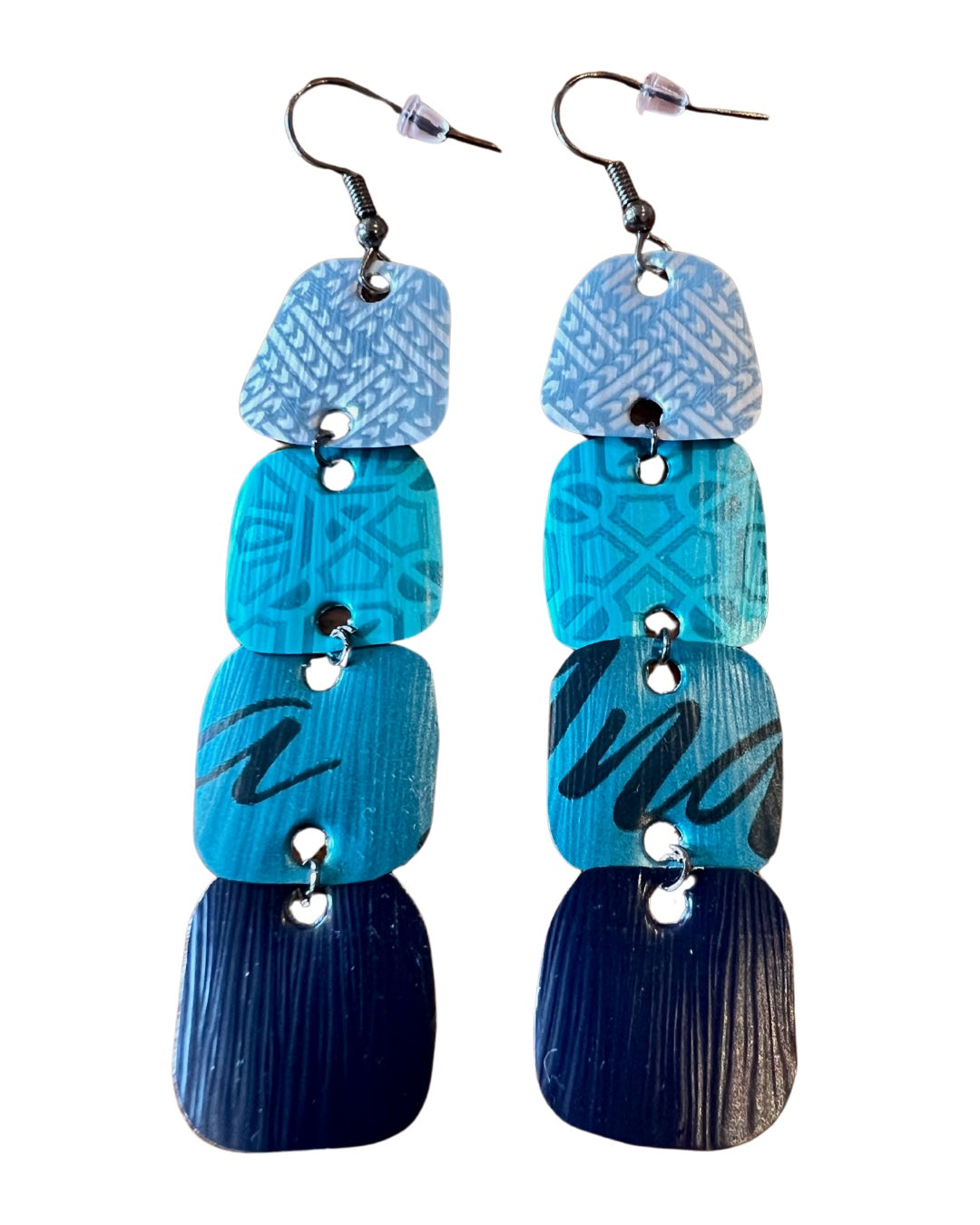 HANDCRAFTED STATEMENT EARRINGS | BLUE SHADES