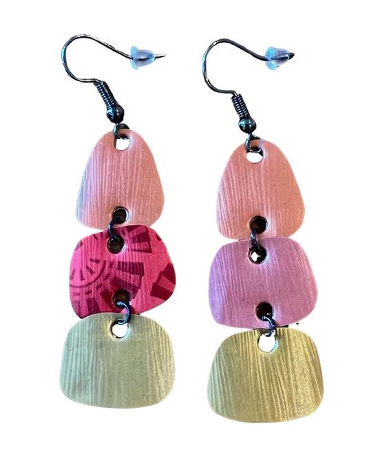HANDCRAFTED STATEMENT EARRINGS | ORANGE, RED + GOLD SHADES
