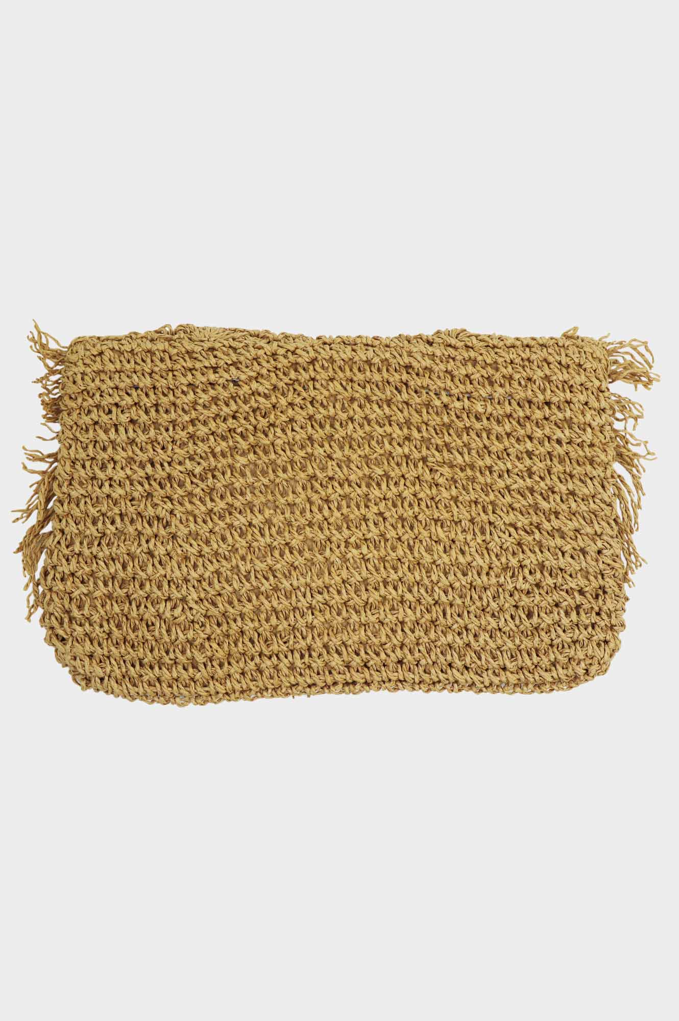SERENE RAFFIA CLUTCH