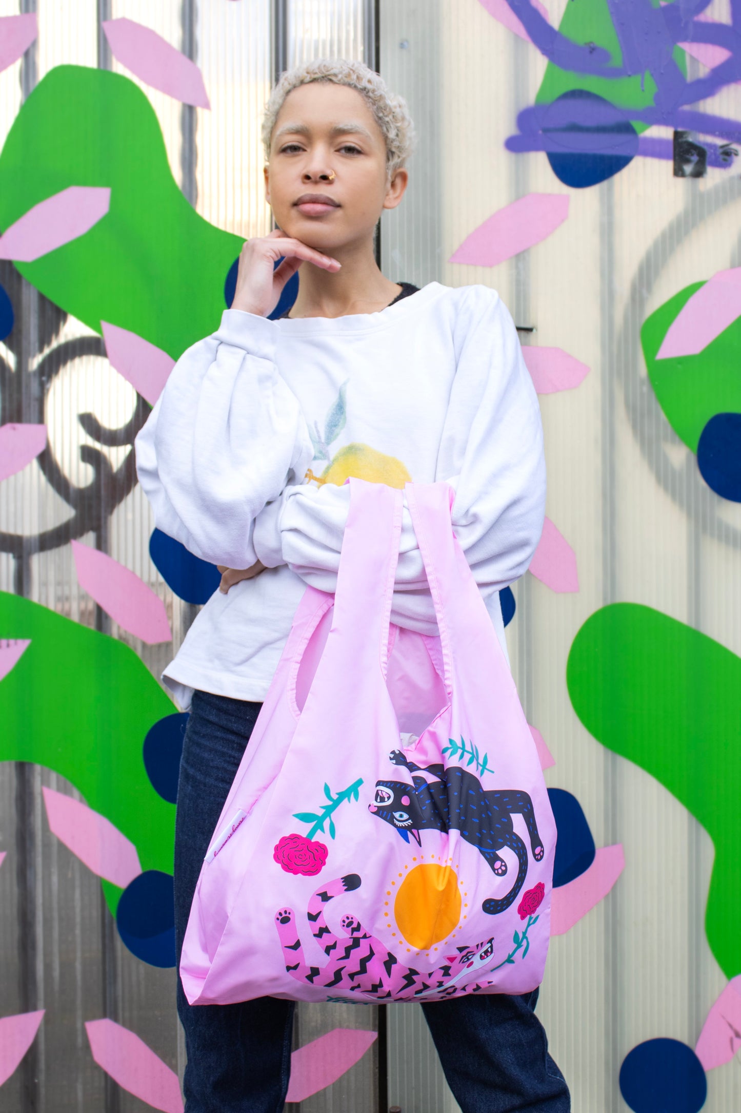 SHOPPER BAG | LEAPING CATS