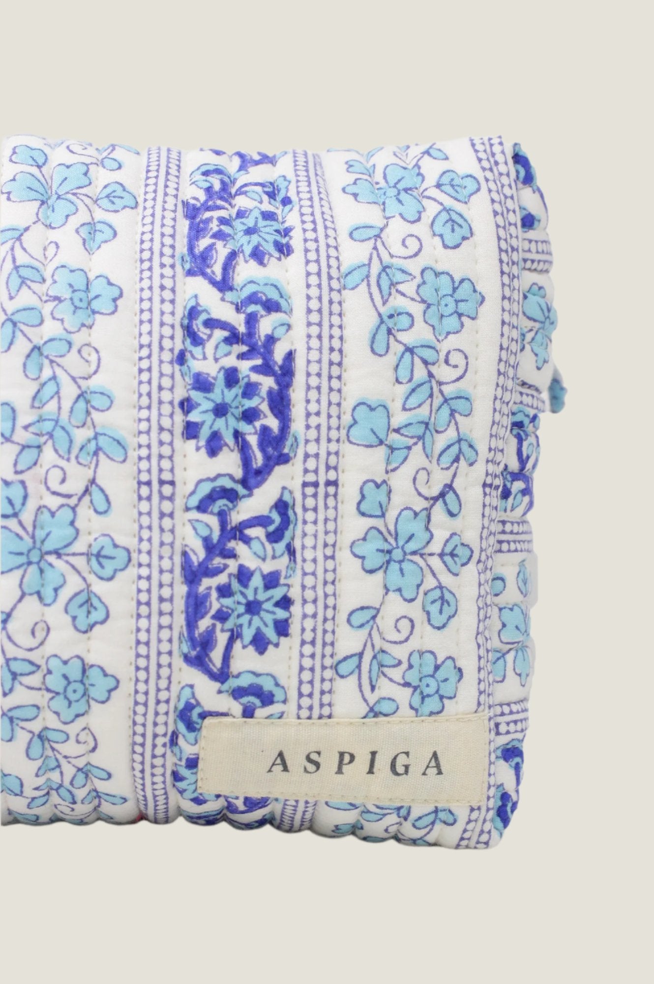 WASH BAG | BOTANICAL BLUE (LARGE)