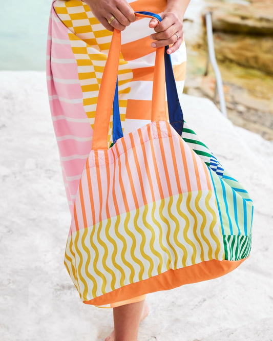 BEACH TOWEL & TOTE | LEMONADE WAVES - TOTE SOLD OUT