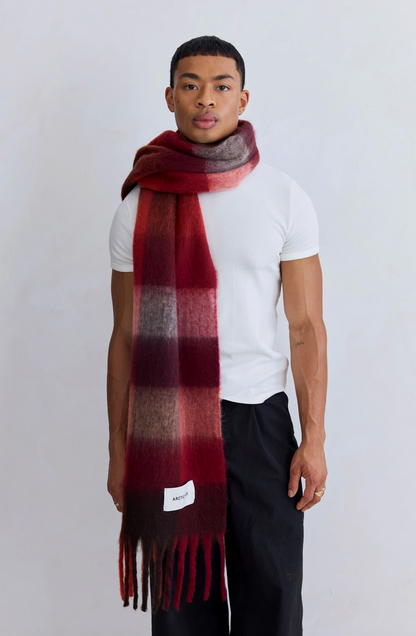 THE REYKJAVIK SCARF | WINTERBERRY BURGUNDY