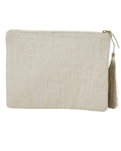 CORAL CLUTCH | WHITE/GOLD