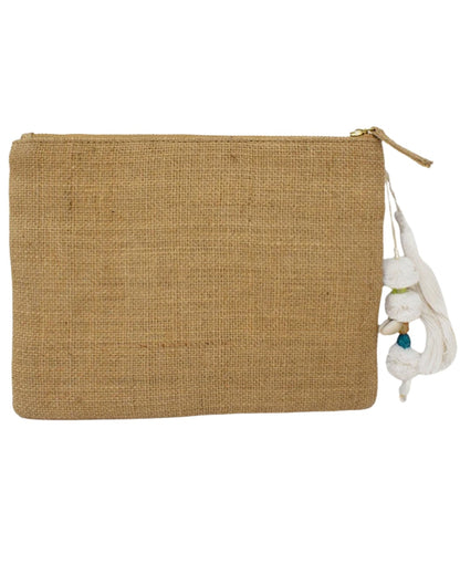 CORAL CLUTCH | NATURAL/WHITE
