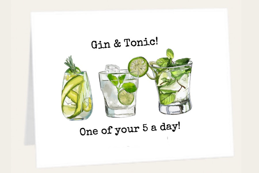 PLANTABLE GREETINGS CARD | 'GIN & TONIC'