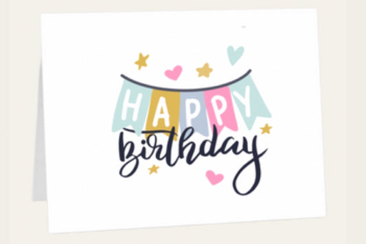 PLANTABLE GREETINGS CARD | HAPPY BIRTHDAY 'BUNTING'