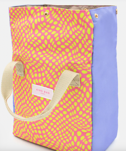 LUNCH BAG  | TWISTED POLKA PINK & YELLOW