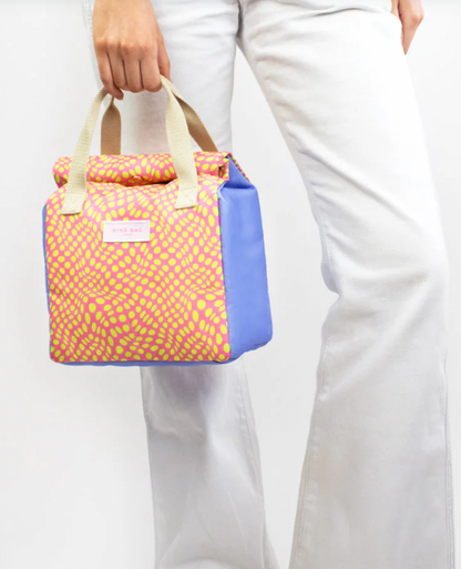 LUNCH BAG  | TWISTED POLKA PINK & YELLOW