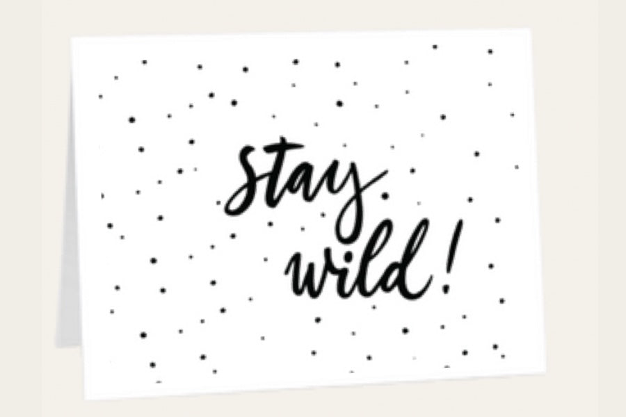 PLANTABLE GREETINGS CARD | 'STAY WILD'