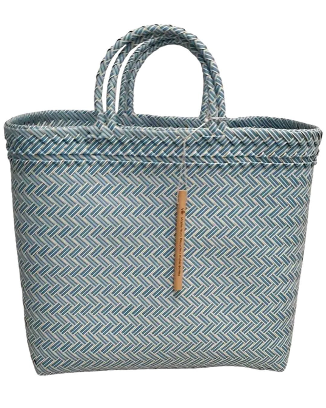 WOVEN BEACH/TOTE BAG | BLUE