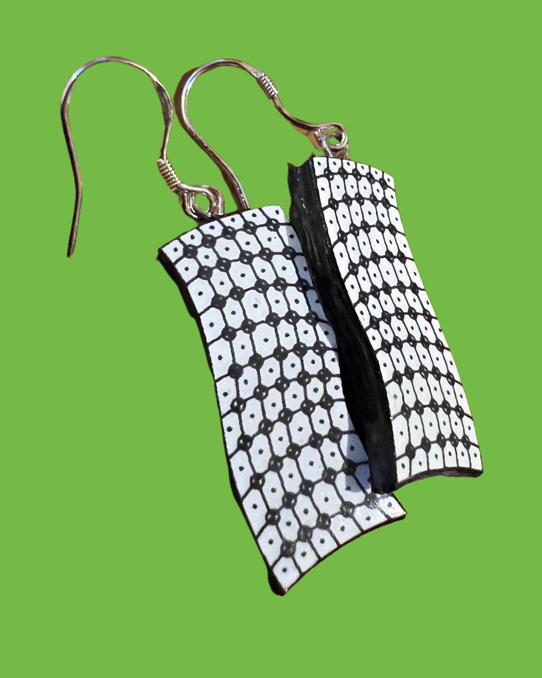 'PAPER EARRINGS' | OBLONG CURVE