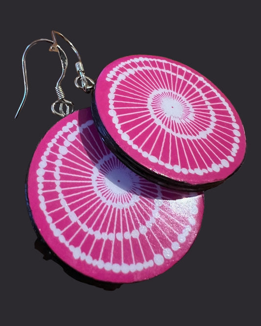 'PAPER EARRINGS' | PINK SPIRAL