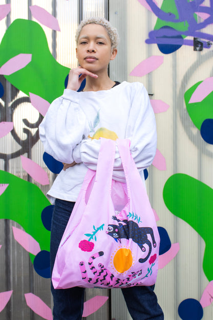 RECYCLED PLASTIC SHOPPER | LEAPING CATS