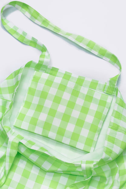 TOTE | LIME GINGHAM