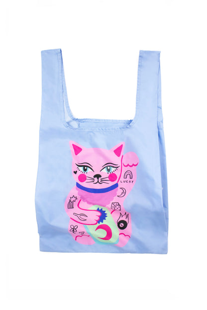 RECYCLED PLASTIC SHOPPER | LUCKY CAT