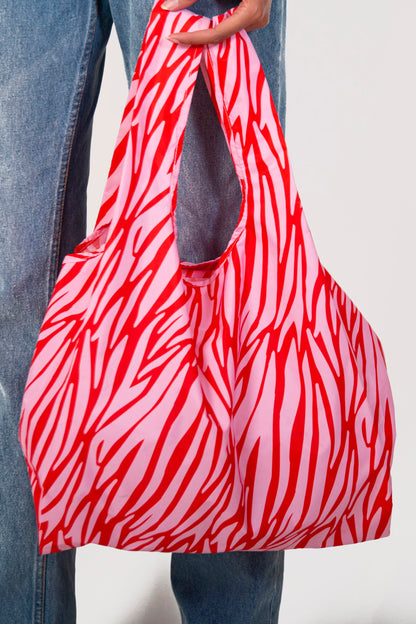 RECYCLED PLASTIC SHOPPER | ZEBRA