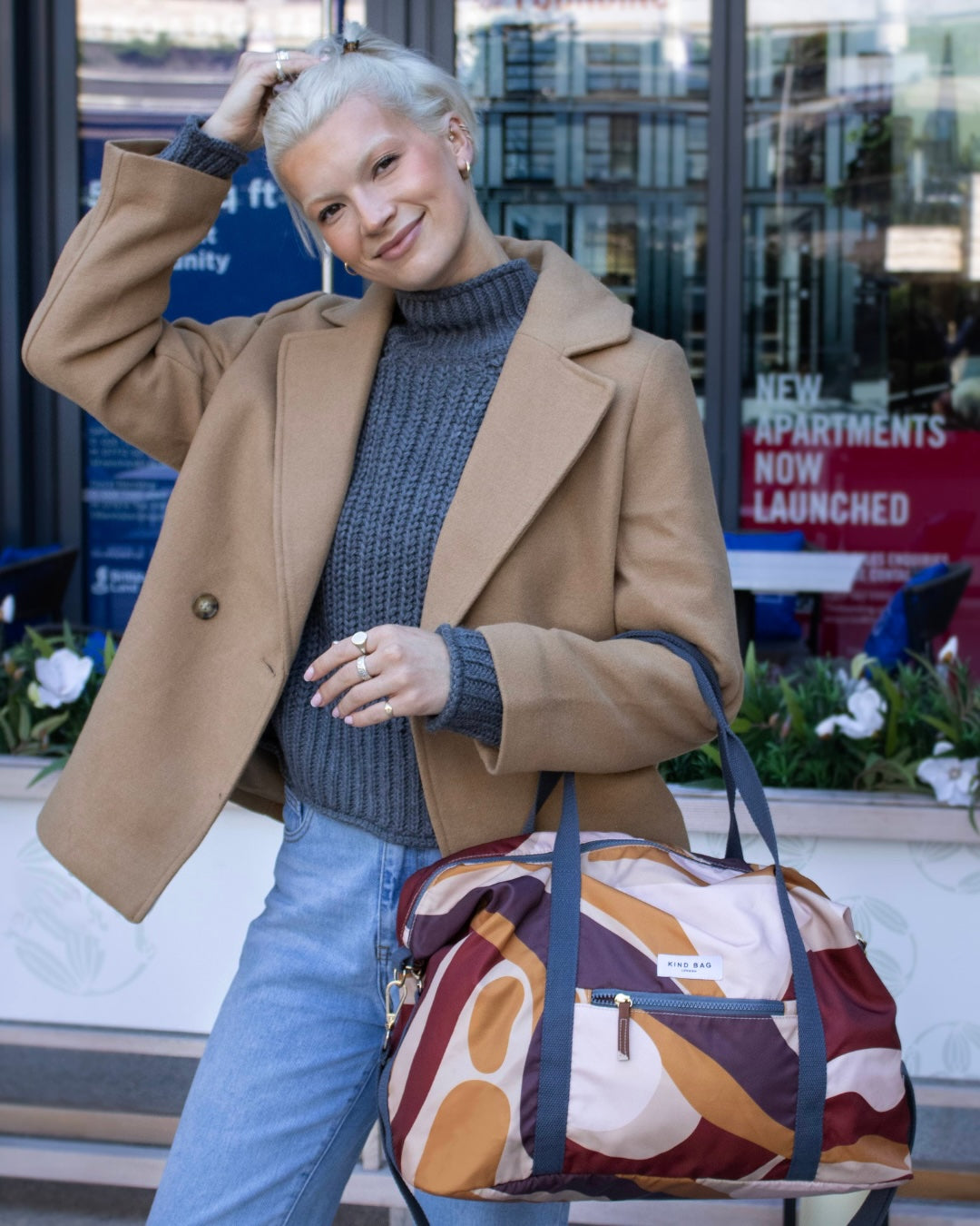 WEEKENDER BAG | ABSTRACT CARAMEL